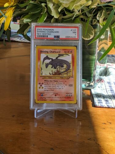 Pokemon Unlimited Neo Destiny Shining Charizard Holo 107105 PSA 7 NM