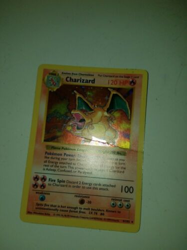 Shadowless 1st Edition Charizard  4102  Holo shasowless zard  Pokemon Card 