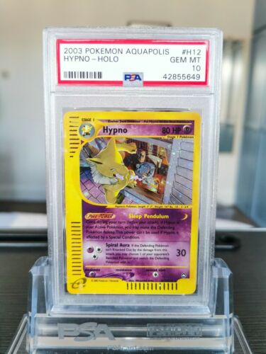 PSA 10 Hypno Holo Pokemon Card Aquapolis 2003 H1232 WOTC  Gem Mint