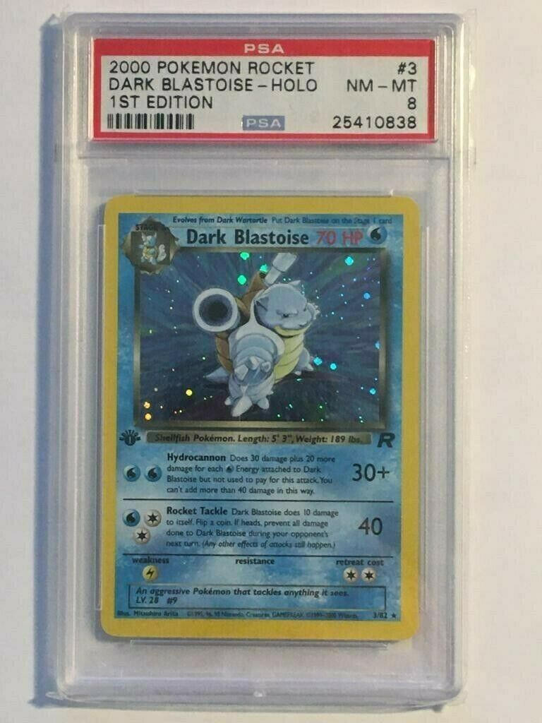 2000 Pokemon Rocket  Dark Blastoise 1st edition 382  Holo  PSA