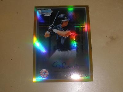 2010 Bowman Chrome Prospect Gold Refractor Auto Gary Sanchez RC 4950