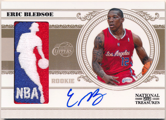 Eric Bledsoe 1011 Panini National Treasures RC NBA Logo Patch Auto 11 1of1