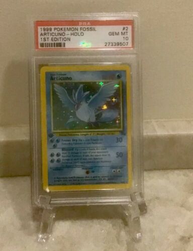 1999 Pokemon Fossil Articuno 2 Holo 1st Edition PSA 10 New