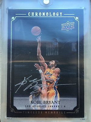 200708 UPPER DECK CHRONOLOGY KOBE BRYANT AUTO TIMELESS MEMORIES 99 SP RARE