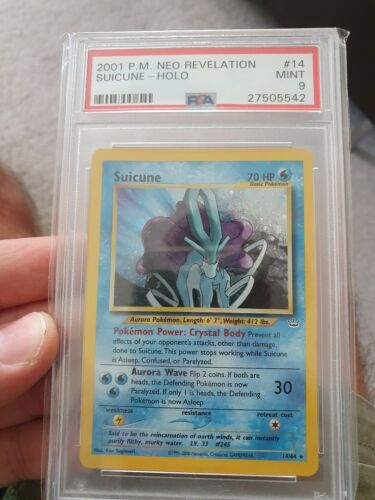 Suicune neo revelations PSA 9 pokemon card