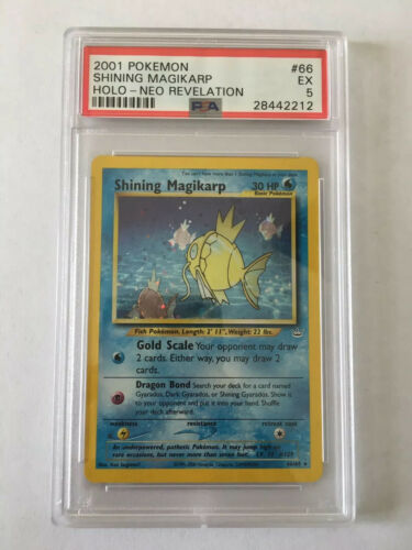 Pokemon Neo Revelation Shining Magikarp PSA 5 HOLO 66