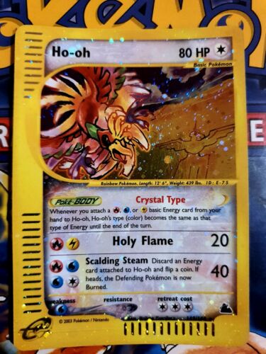 Pokemon Hooh crystal Skyridge 149144 Holo MINT