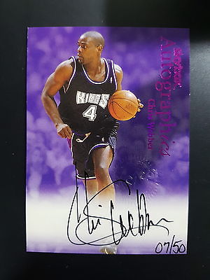 199900 Skybox Autographics Century Marks Chris Webber Auto 0750 M7