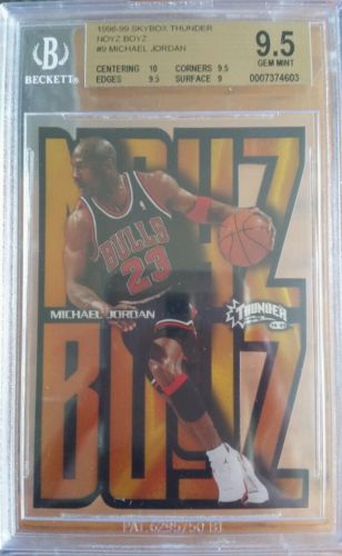 199899 Skybox Thunder Noyz Boyz 9 Michael Jordan Bgs 95 w10