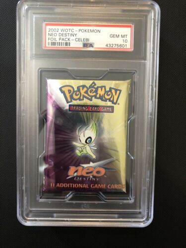 Pokemon Neo Destiny Celebi Booster Pack OVP PSA 10 GEM MINT