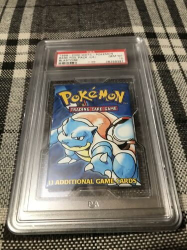 Pokemon Blastoise Booster Pack 4th Print Uk 19992000 Psa 10 Gem Mint