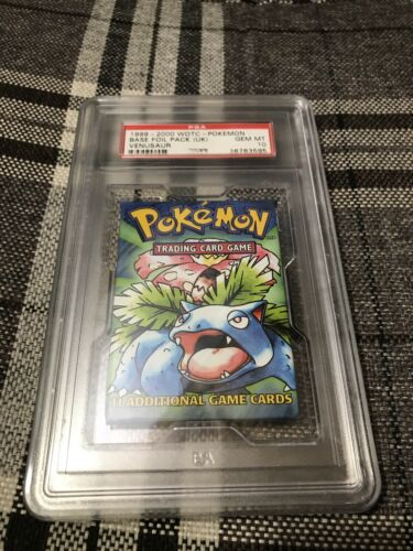 Pokemon Venusaur Booster Pack 4th Print Uk 19992000 Psa 10 Gem Mint