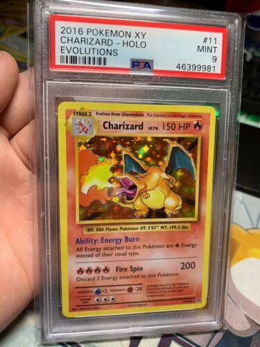 Charizard Holo  XY Evolutions 11108  PSA 9 Mint Pokemon Card