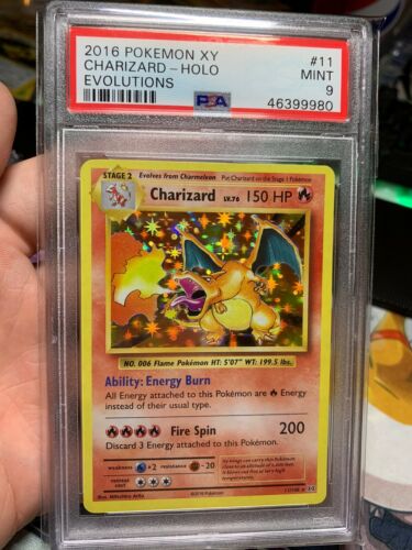 Charizard Holo  XY Evolutions 11108  PSA 9 Mint Pokemon Card