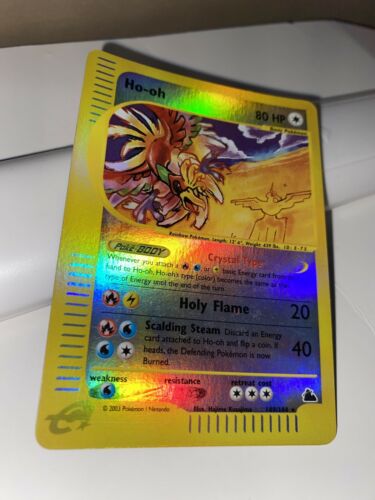 Hooh 149144 Reverse Crystal Skyridge Holo Shining Pokemon Karte Psa10  Glurak