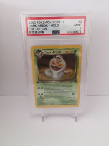 PSA 9 Dark Arbok 282 1st Edition Holo Team Rocket Pokemon Card  Mint