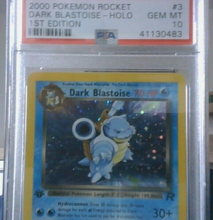 Pokemon Card Dark Blastoise Holo First Edition Team Rocket PSA 10