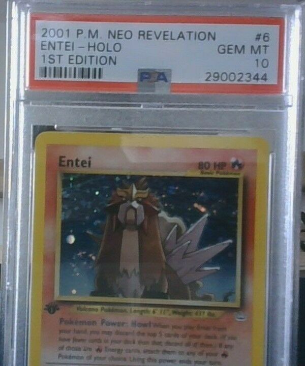 Pokemon Card Entei Neo Revelation 1st Edition PSA 10