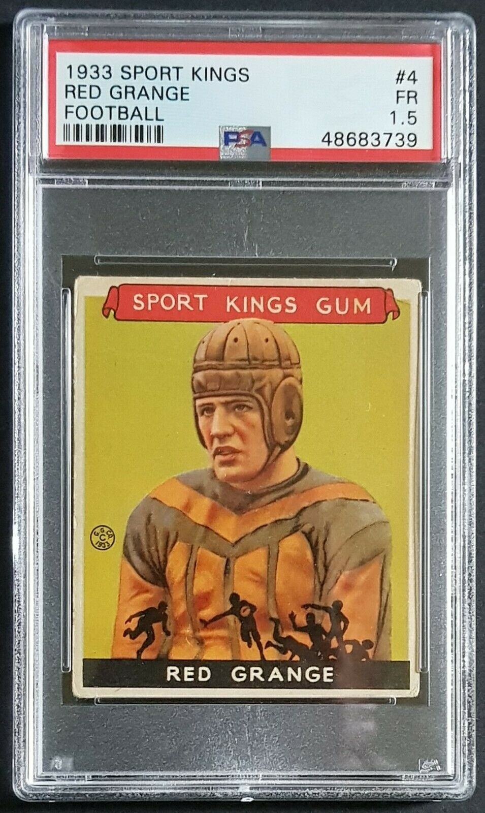 1933 Goudey Sport Kings 4 Harold Red Grange football PSA 15 FR