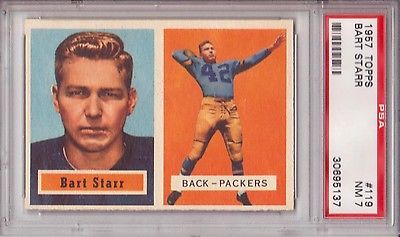 1957 Topps Bart Starr PSA 7 Rare Near Mint Rookie Card RC