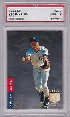 1993 Upper Deck SP Derek Jeter PSA 9 Rare Mint Foil Rookie Card RC Hot