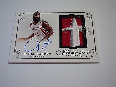 201415 PANINI FLAWLESS BASKETBALL PATCH AUTOGRAPH JAMES HARDEN  1 OF 1