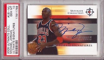 2005 Ultimate Collection Michael Jordan PSA 10 Auto Autograph GEM Mint Signature