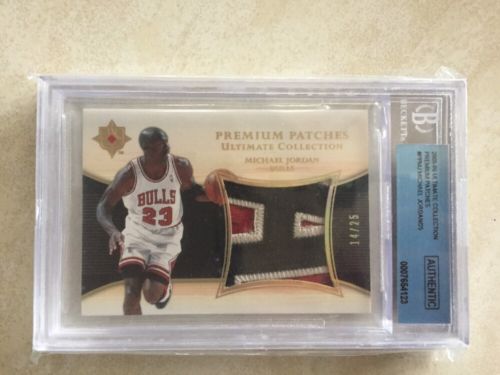 Michael Jordan Upper Deck Ultimate Collection Premium Patches A Letter Patch 25