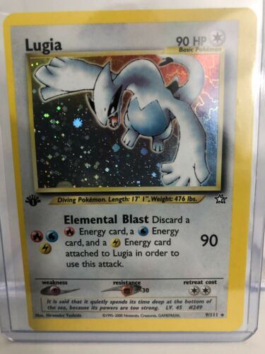 Pokemon 1st Edition Neo Genesis Holo Foil Lugia 9111 Card