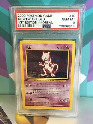 POP 13 ONLY 1 on Ebay  PSA 10 Mewtwo 1st Edition Base Korean Holo Pokemon Card