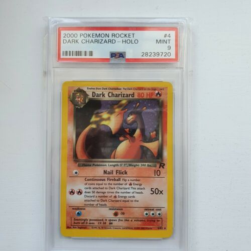 PSA 9 Mint Dark Charizard Holo 482 MINT Team Rocket Pokemon Card 24hour listing