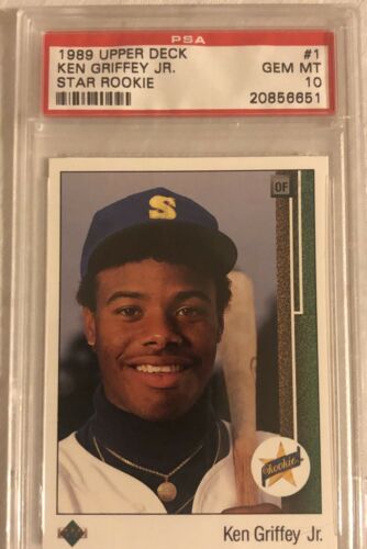 1989 Star Griffey Jr Ken Griffey Seattle Mariners 1 Baseball Card PSA 10