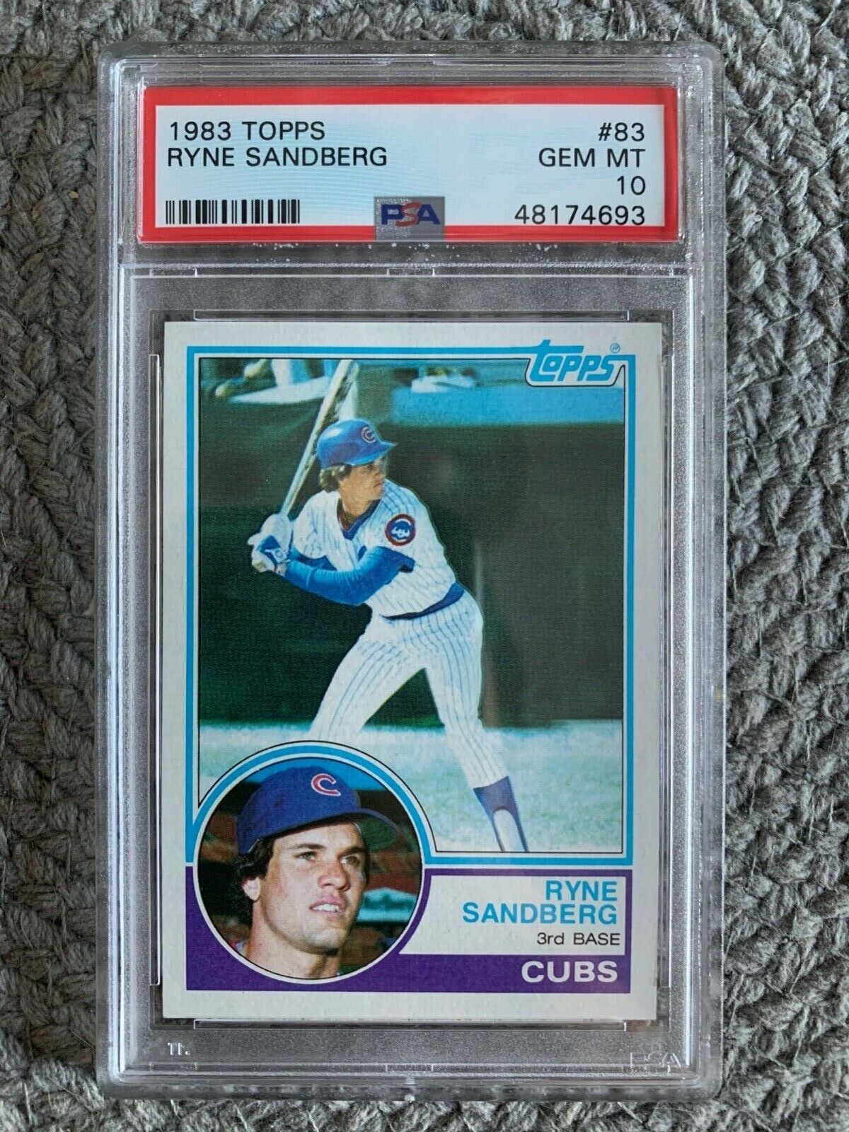 1983 Topps Ryne Sandberg Chicago Cubs 83 Baseball Card PSA 10