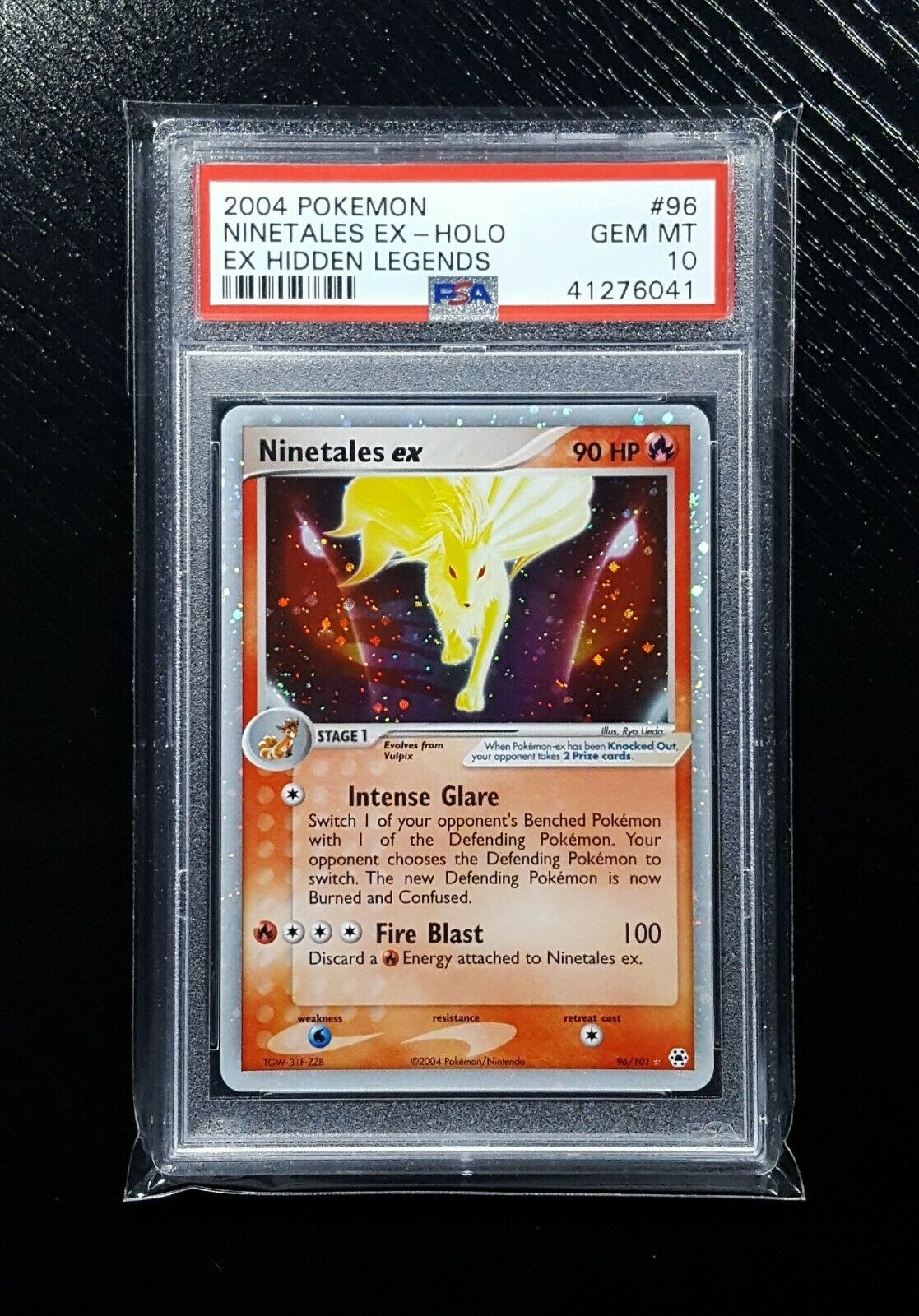 Ninetales EX 96101 Holo Rare Pokemon EX Hidden Legends Gem Mint PSA 10 Pop 45