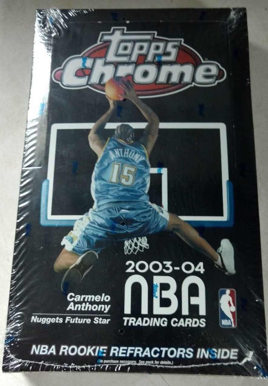 20032004 Topps Chrome NBA Basketball Cards SEALED COUNTER BOX SUPER RARE