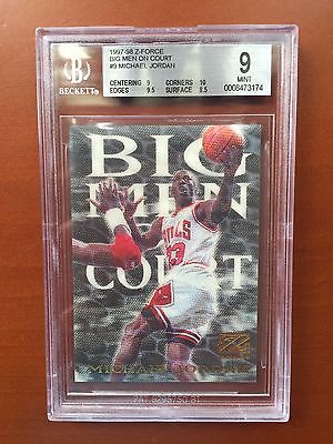 199798 Skybox ZForce 3D Big Men On Court 9 Michael Jordan BGS 9 Super Rare