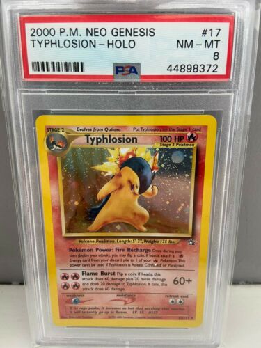 Pokemon cardsNeo GenesisTyphlosion 17111PSA 8