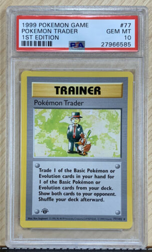 PSA 10 First 1st Edition Pokemon Trader