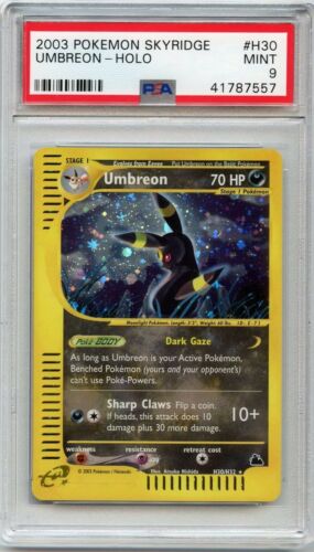 2003 Pokemon Skyridge Holo Umbreon H30 PSA 9 MINT Rare Low Pop