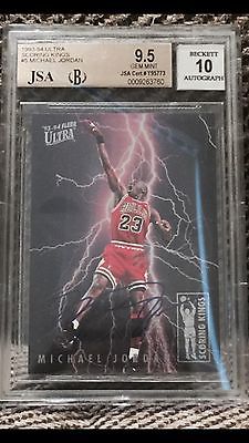 199394 Michael Jordan Scoring Kings Autographed  11 BGS 95