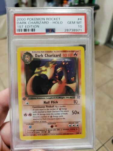 2000 Dark Charizard Holo 1st Edition Pokemon Card Graded Psa 10 Gem Mint RARE