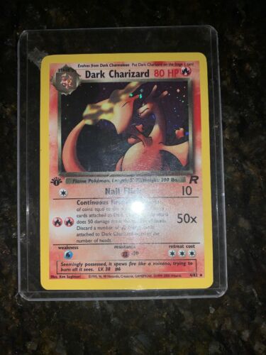 2000 Dark Charizard Holo 1st Edition Pokemon Card 482 Mint RARE