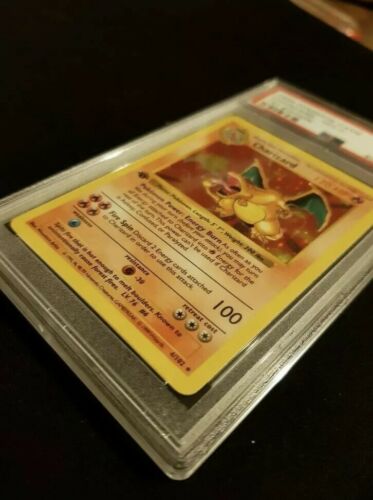 PSA 9 1st Edition Base STRONG Shadowless Charizard Pokemon Game Card