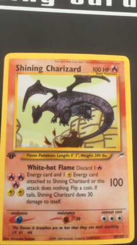 1st Edition Shining Charizard 107105 PROXY Neo Destiny Pokemon Card NO RESERVE