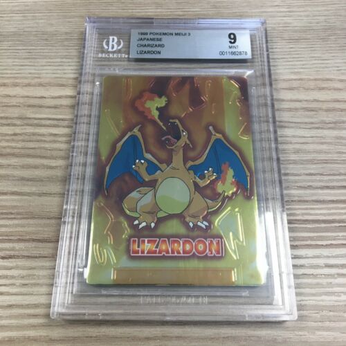 Charizard BGS 9 Pokemon Meiji Embossed Promo 1999 Japanese PSA 9 Holo Rare Mint