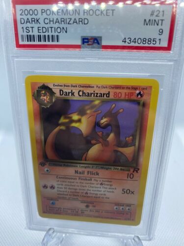 2000 Pokemon Rocket Dark Charizard 1st Edition Non Holo Psa 9