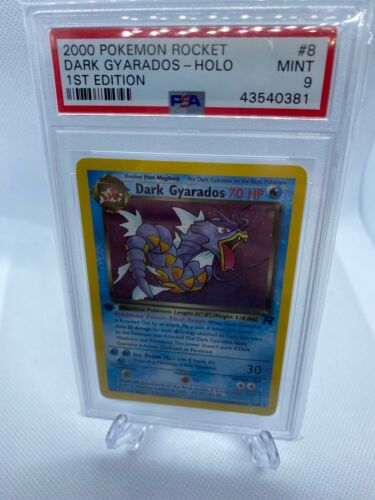 2000 Pokemon Rocket 1st Edition Holo Dark Gyarados Psa 9 