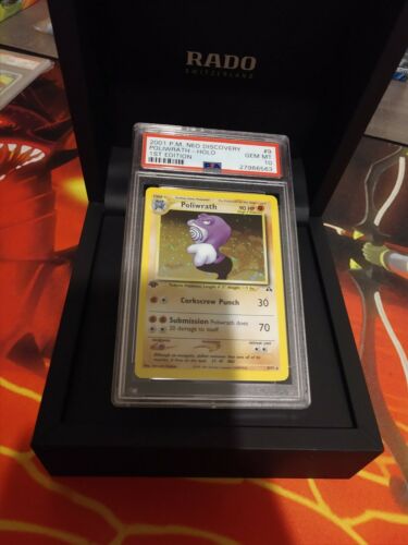 2001 Pokemon Neo Discovery Poliwrath 1st Edition PSA 10 