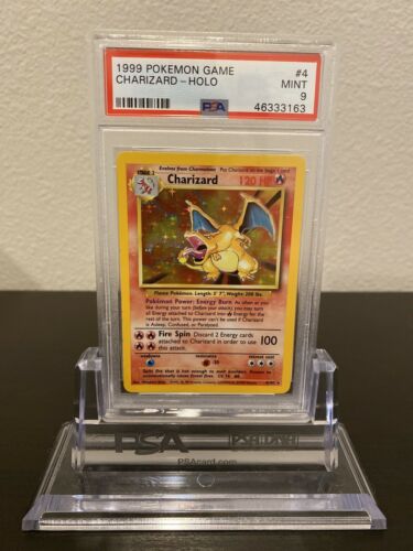 Pokemon Base Charizard Holo Psa 9 Wotc