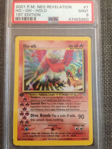 2001 Pokemon Neo Revelation 1st Edition Holo HoOh 764 PSA 9 MINT